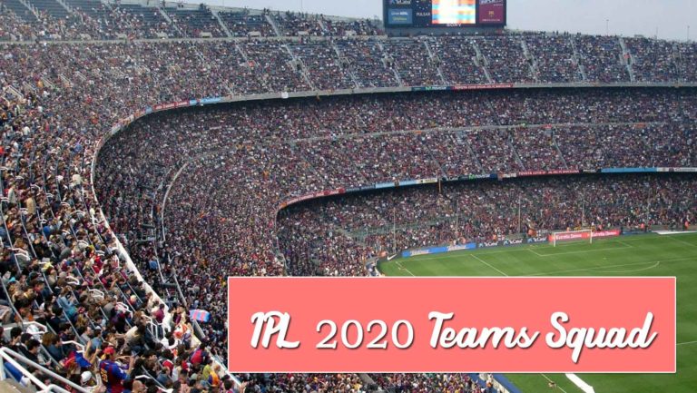 Vivo IPL 2020 Teams, Squad